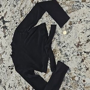 4/$10 Faux-wrap, strap, crop top